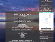 Tablet Screenshot of hotel-portestpierre.com